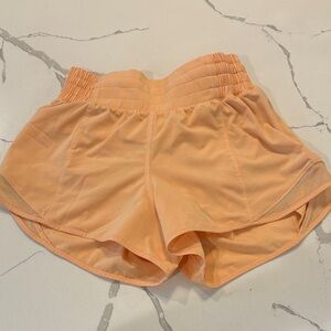 Lululemon Athletica Apricot Athletic Shorts